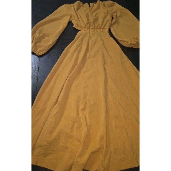 Petal and Pup Yellow Mariga Long Sleeve Midi Dress Size XS. HL9 - Picture 2 of 3